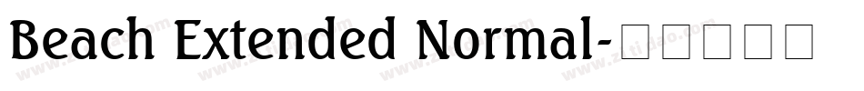 Beach Extended Normal字体转换